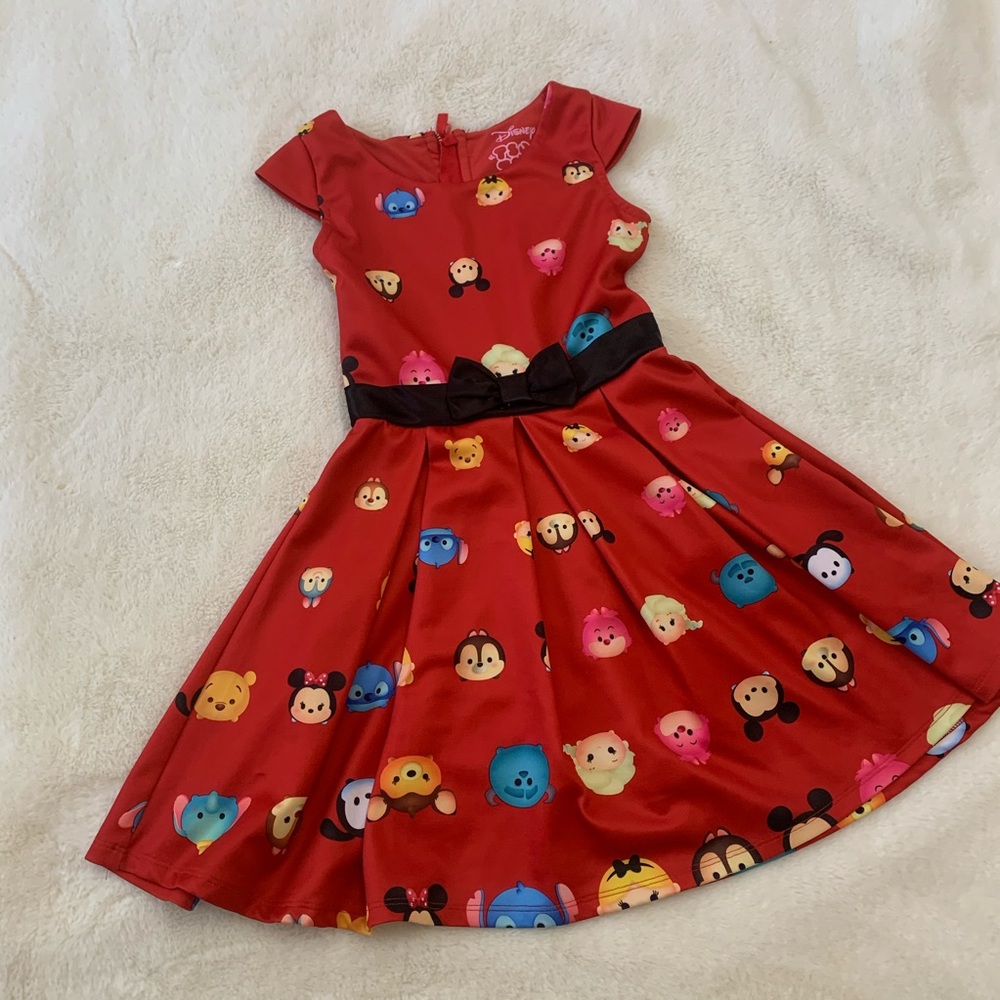 Disney Red Tsum Tsum Dress 4/5